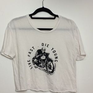Cropped Graphic Tee John Galt